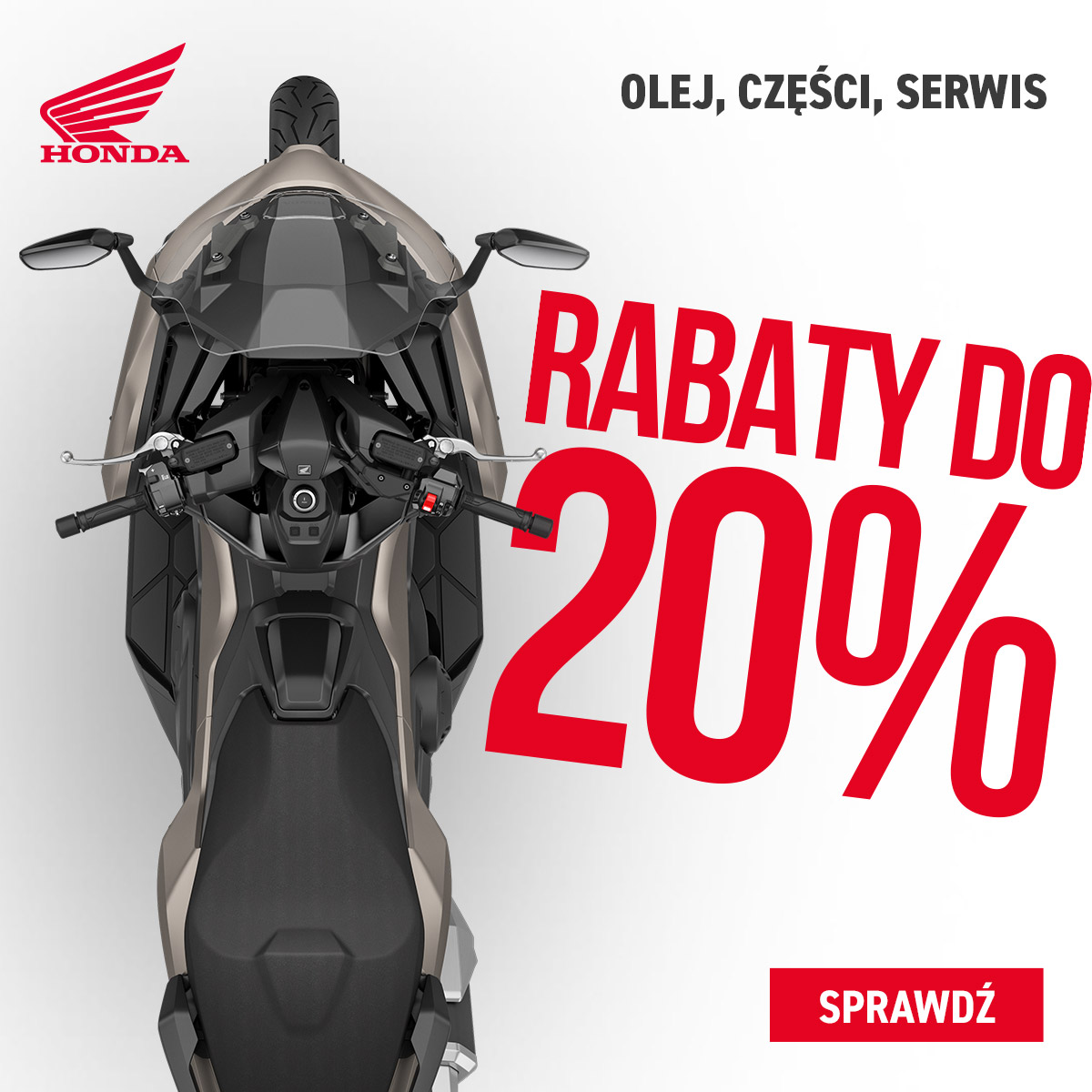 Honda rabat na serwis moto